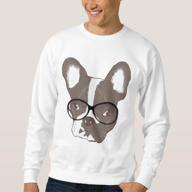 Sweatshirt Bouledogue français élégant (Devant)