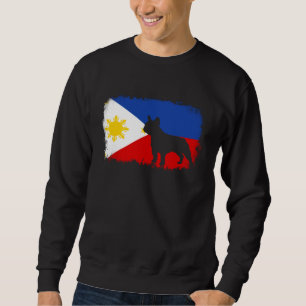 Sweatshirt Bouledogue français Philippin drapeau Philippines 