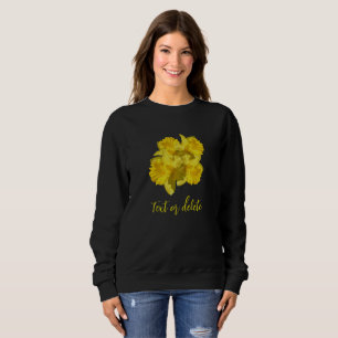 Sweatshirt Bouquet de fleurs de jonquilles jaunes personnalis