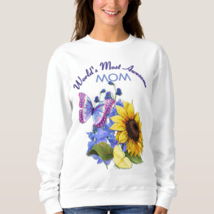 Sweatshirt Bouquet de papillon pour maman