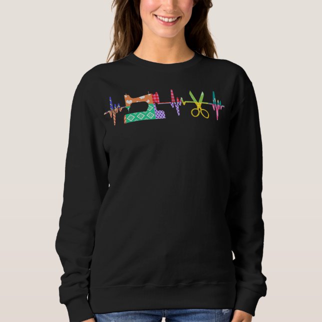 Sweatshirt Bouton De Coeur À Coudre Pour L'Amant À Coudre MM  (Devant)