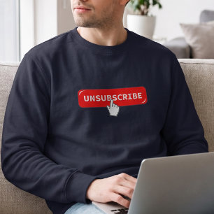 Sweatshirt Bouton de désabonnement - Humour d'introverti drôl