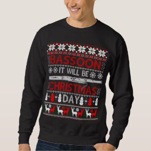 Sweatshirt Bouvon Ce Sera Noël Jour Cadeau Laid Noël Sw
