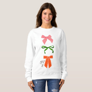 Sweatshirt Bow Jolly Little Things Noël