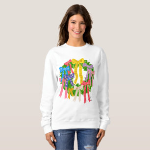 Sweatshirt Bow Merry And Bright Noël
