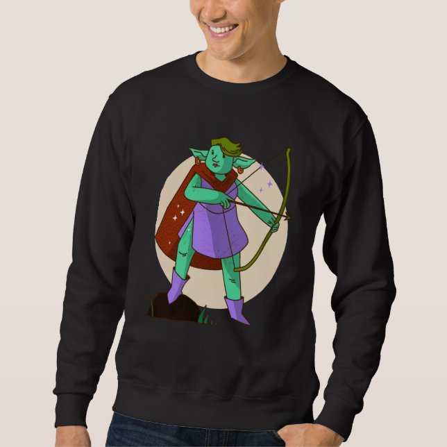 Sweatshirt bow troll archery (Devant)
