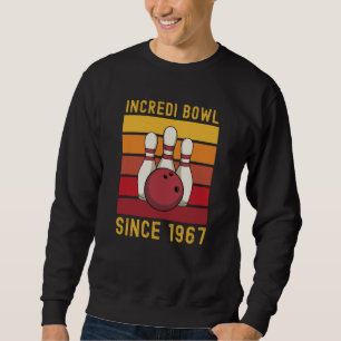 Sweatshirt Bowling cadeau pour 54 ans Old Bowler 1967