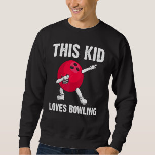 Sweatshirt Bowling Pour Enfants Filles Garçons Bowler Jeu Lan