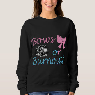Sweatshirt Bows ou Burnouts Genre Reveal Party Idée pour mama