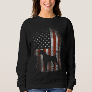 Sweatshirt Boxe American Flag USA 4 juillet Dons de chien