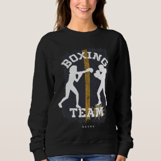 Sweatshirt Boxe Féminine Nauru Sports de Combat Boxeur Boxe