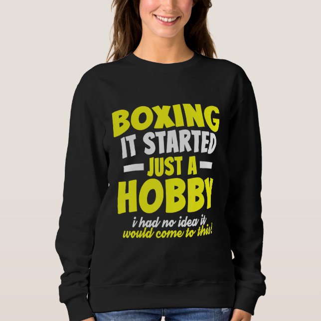 Sweatshirt Boxe Hobby Boxer Papa (Devant)