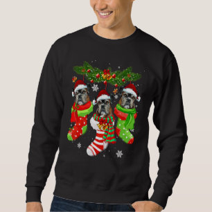 Sweatshirt Boxer Christmas Socks Tree Light Xmas Santa Hat