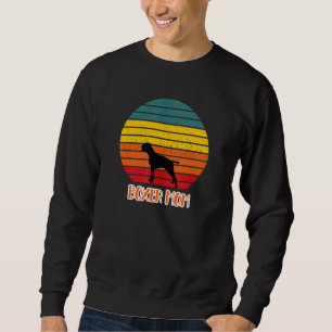 Sweatshirt Boxer Maman Propriétaire Style Rétro Vintage Color