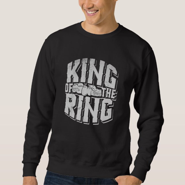 Sweatshirt Boxer T Gants Champion de chasse Punching Bag (Devant)