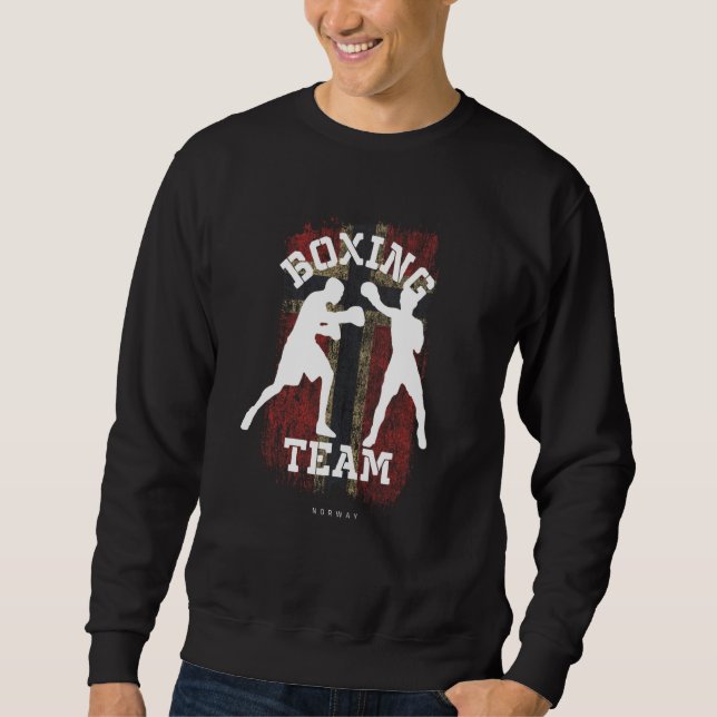 Sweatshirt Boxing Norway Combat Sports Fighter Boxing (Devant)