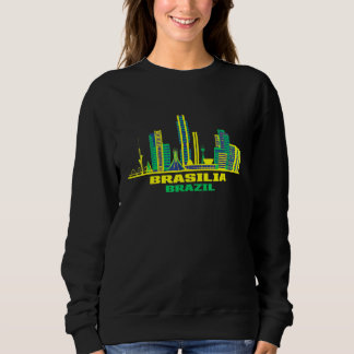 Sweatshirt Brasilia Brésil Toits Brésiliens Brésil Coloré