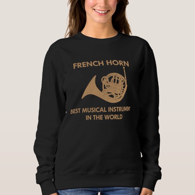 Sweatshirt brass wind instrument musician trumpeter sound fre (Devant)