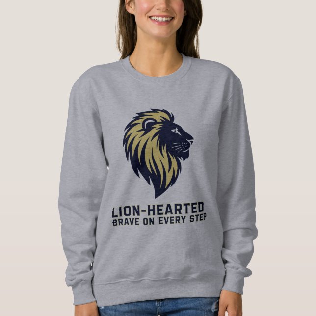 Sweatshirt Brave sur chaque étape Conception inspirante (Devant)