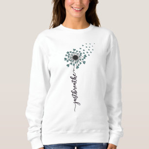 Sweatshirt Breathe Floral Dandelion Butterflies Citations