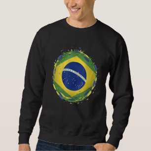Sweatshirt Brésil Football Football Drapeau Brésilien 2