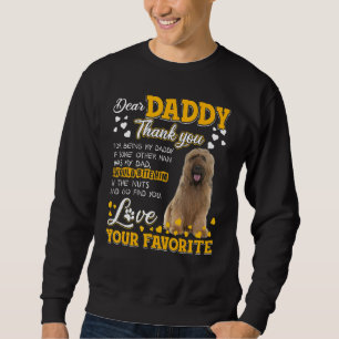 Sweatshirt Briard Cher Papa Merci D'Être Mon Papa