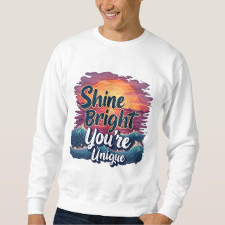 Sweatshirt "Brille brillant, tu es unique !" Sunset Ocean Tee