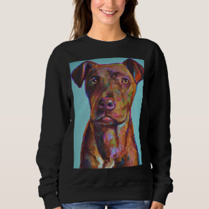 Sweatshirt Brindle Pitbull Pup