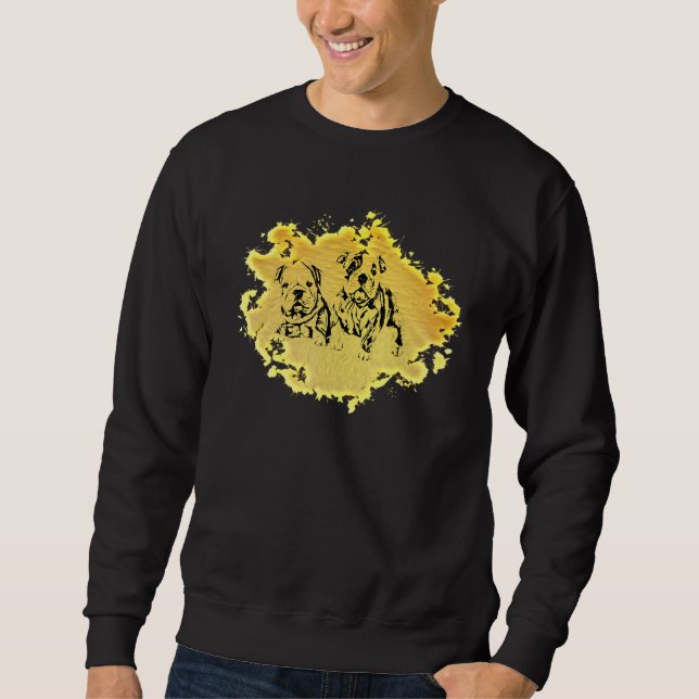 Sweatshirt British Bulldog Dog English Bulldogs (Devant)