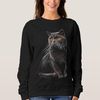 Sweatshirt British Shorthair Cat 9
