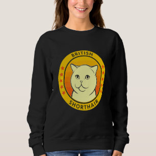 Sweatshirt British Shorthair Cat Portrait
