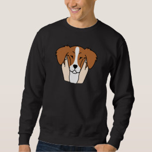 Sweatshirt Brittany Spaniel Chubby Cheeks Chien