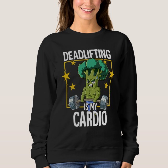 Sweatshirt Broccoli Gym Weight Training Deadlift  1 (Devant)