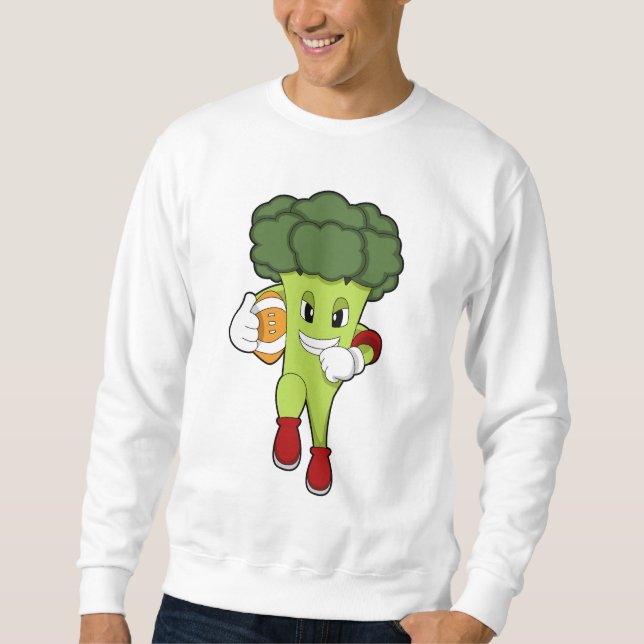 Sweatshirt Brocoli dans le football (Devant)