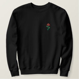 Sweatshirt Brodée Rose simple et sucré