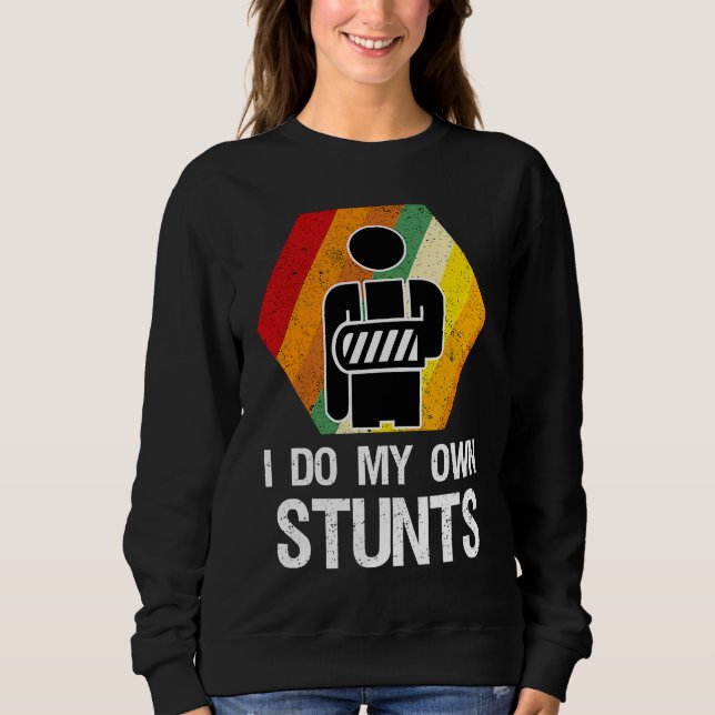 Sweatshirt Broken Arm Hand Wrist Elbow Injury Get Well Soon (Devant)