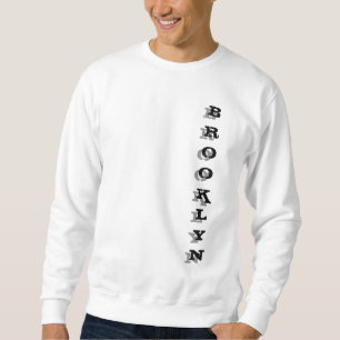 Sweatshirt Brooklyn Nyc New York City Classique Basique Blanc