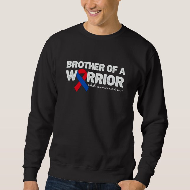 Sweatshirt Brother Of A Warrior CHD Congenital Heart Defect A (Devant)