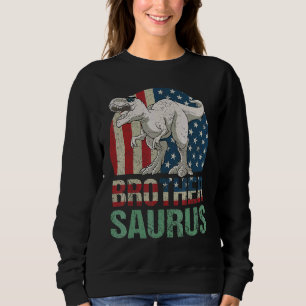 Sweatshirt Brothersaurus T Rex Dinosaur Frère 4 juillet