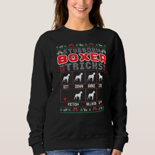 Sweatshirt Brouillard têtu Chien Chien Drôle Vilain Noël Xm