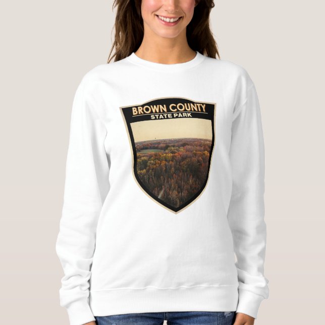 Sweatshirt Brown County State Park Indiana Badge (Devant)
