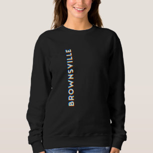Sweatshirt Brownsville Texas CMYK Glitch Type