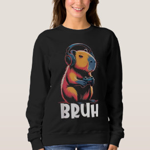 Sweatshirt Bruh Jeux Vidéo Garçons Capybara