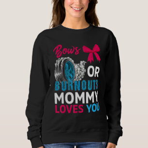 Sweatshirt Brûler Ou Bows Maman Aime Vous Genre Reveal Par