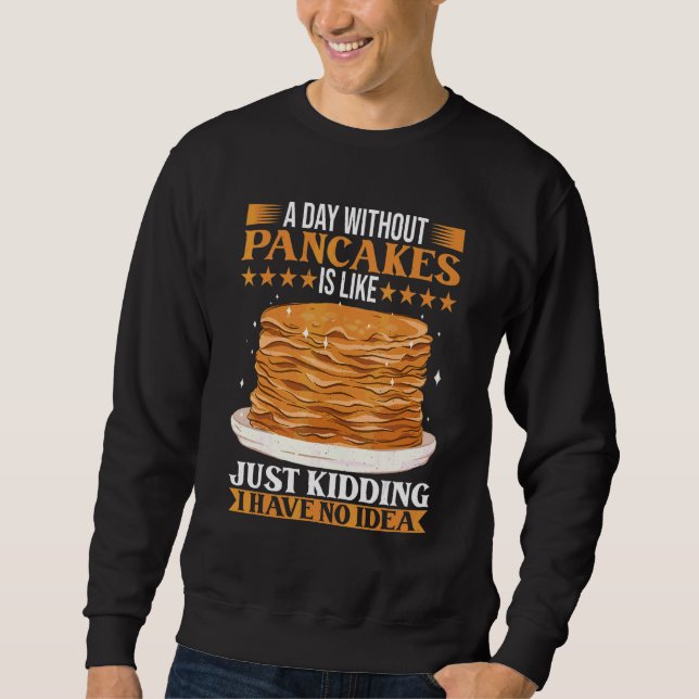 Sweatshirt Brunch Costume Pancake Petit déjeuner Pancake (Devant)