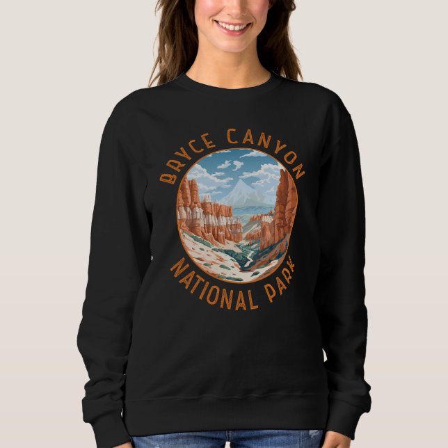 Sweatshirt Bryce Canyon National Park Trail Perturbé Cercle (Devant)