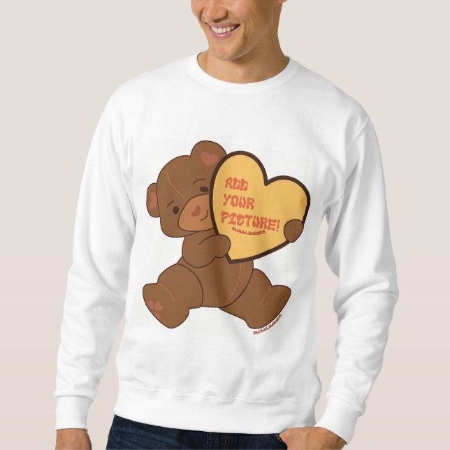 Sweatshirt Bubbly mignonne Ours couleur Brown (Devant)