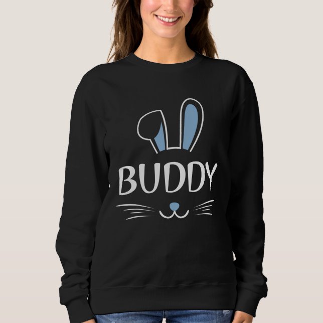 Sweatshirt Buddy Bunny  Rabbit Face Family Group Easter Fathe (Devant)