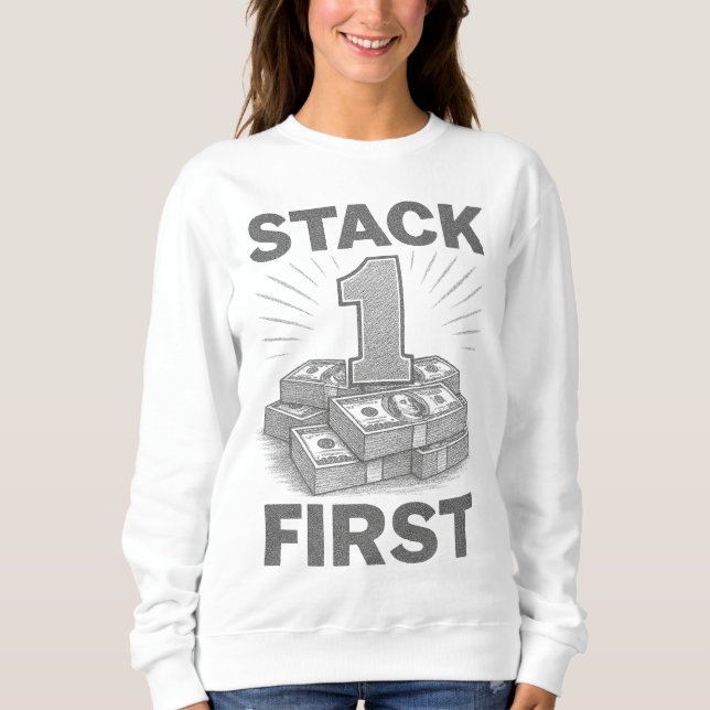 Sweatshirt Budgetisation Stack First & Construction de Patrim (Devant)
