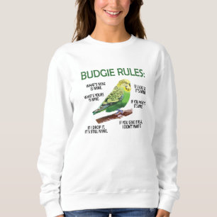 Sweatshirt Budgie Owen Budgie Lover Parakeet Bird Budgerigar